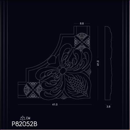 Poliuretan Model Cadru Colț P82052B: Alegerea Responsabilă în Design și Sustenabilitate pentru Idei de Decor