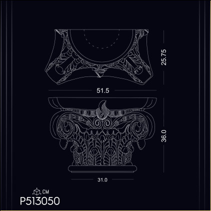 Polyurethane Column Capitals P513050: Exploring Classic Architectural Elements in Decoration Designs and Ideas