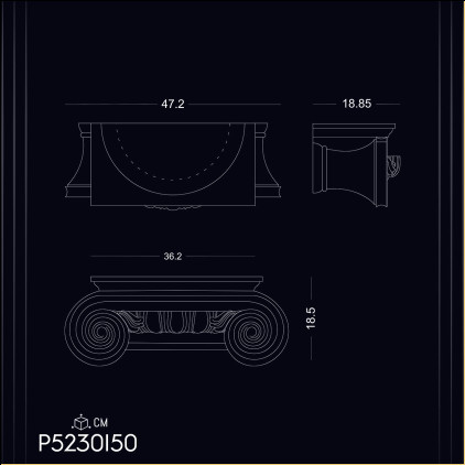 Poliuretan Coloane Capitale P5230I50: Elemente Clasice în Designul Interior Modern - Modele de Decorație și Idei de Design