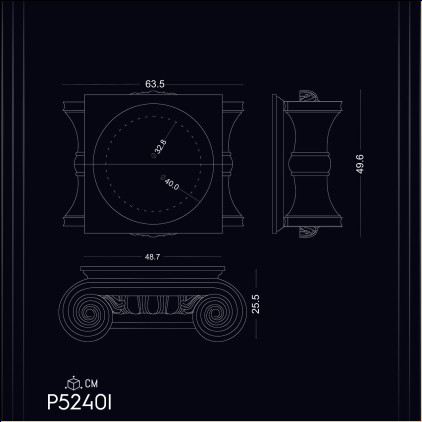 Poliuretan Capitale Coloaie P5240I Poliuretan: Materialul Ideal pentru Coloane Decorative și Capitale - Modele și Idei de Design în Decorațiuni
