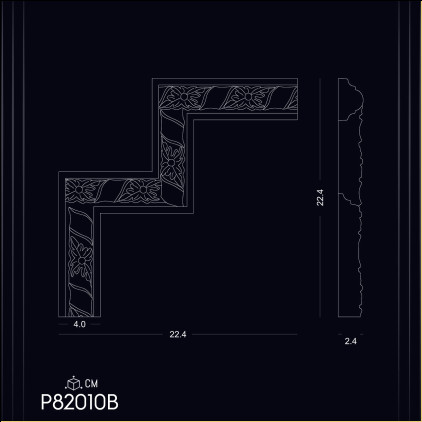 Poliuretan Avantajele Cadrelor Decorative: Protecție și Estetică în Designul Interior - Modele și Idei de Decor P82010B