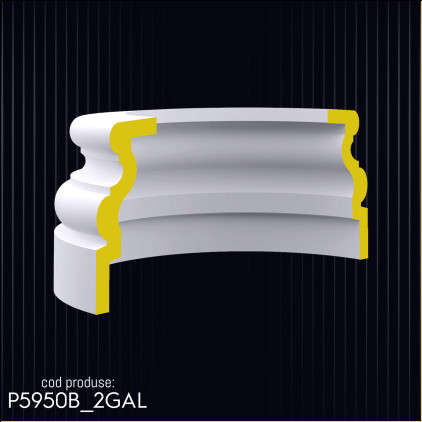 Poliuretan Decorativ pentru Designul Bazei Coloanelor P5950B Modele Interioare și Exterioare de Coloane din Poliuretan Idei și Exemple de Decor