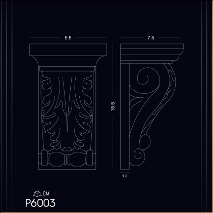 P6003 Poliuretan Consolă (Suport Decorativ) Modele Modele de Decor cu Console din Poliuretan P6003: Estetică, Durabilitate și Accesibilitate în Designul de Interior