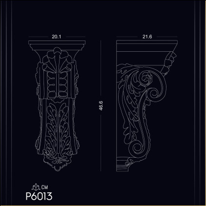 P6013 Poliuretan Consolă (Suport Decorativ) Modele Poliuretan Console P6013: Eleganță și Practicitate la Prețuri Accesibile - Modele și Idei de Design pentru Decorațiuni