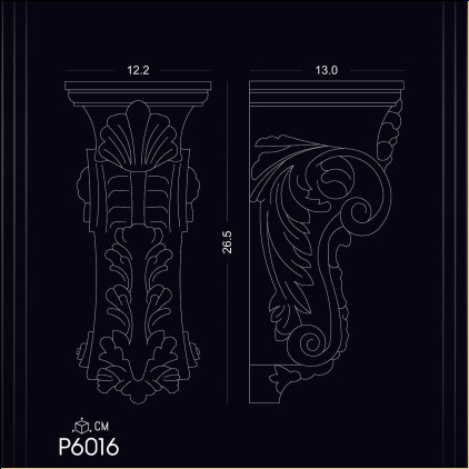 P6016 Poliuretan Consolă (Suport Decorativ) Modele Avantajele Consolei din Poliuretan P6016: Design Unic și Eleganță în Decorațiile Interioare