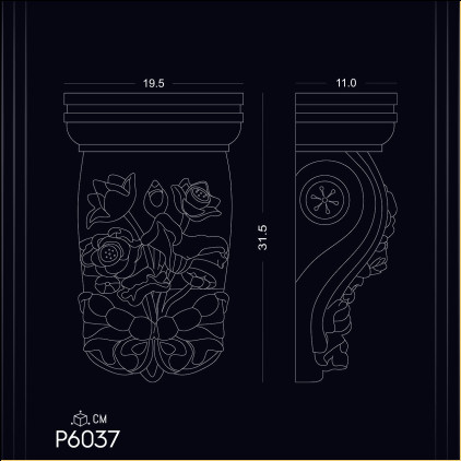 P6037 Poliuretan Consolă (Suport Decorativ) Modele Eleganță și Rafinament cu Consola Poliuretan P6037: Cum să Îmbunătățiți Aspectul Casei cu Modelul P6037 - Idei de Decor și Design