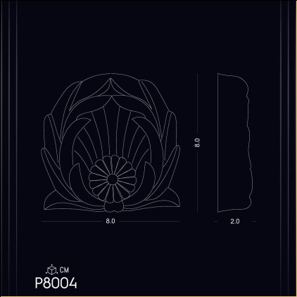 Poliuretan Decorativ P8004 - Soluții Durabile și Versatile pentru Orice Decor - Modele și Idei de Design pentru Decorarea Casei