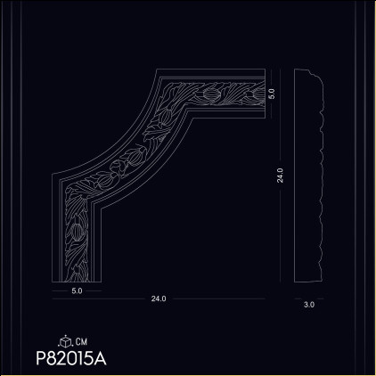 Poliuretan Cadru Colț Model P82015A - Accesorii Autentice și Elegante pentru Decor, Idei de Design și Inspirație pentru Decorațiuni