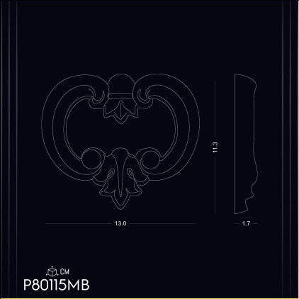 Decorațiuni P80115MB din Poliuretan Rezistent pentru Băi și Bucătării - Modele și Idei de Design pentru Decorațiuni P80115MB