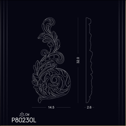 Poliuretan Decorativ P80230L pentru Interioare: Adăugați Stil și Personalitate cu ORNAMENT în Modelele de Design și Idei de Decor