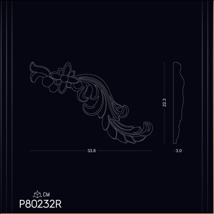 Ornamente din Poliuretan P80232R: Rafinament și Durabilitate în Decorațiuni, Modele de Design și Idei de Decor