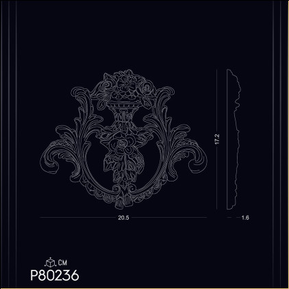 Poliuretan Decorativ P80236 Transformați orice cameră cu ornamente din poliuretan și decorațiuni de perete Idei de Design și Modele pentru Decor