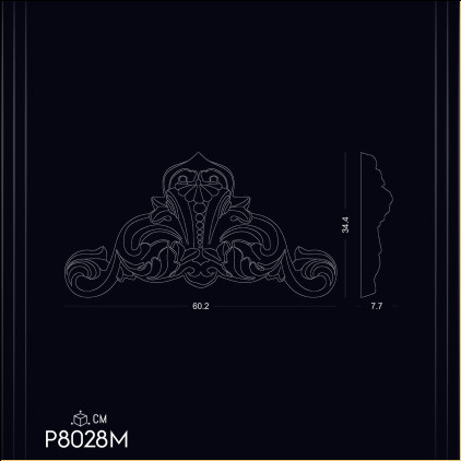 Ornamente din Poliuretan P8028M: Gherghefuri, Rozete, Borduri - Eleganță și Stil în Modele de Decor și Idei de Design