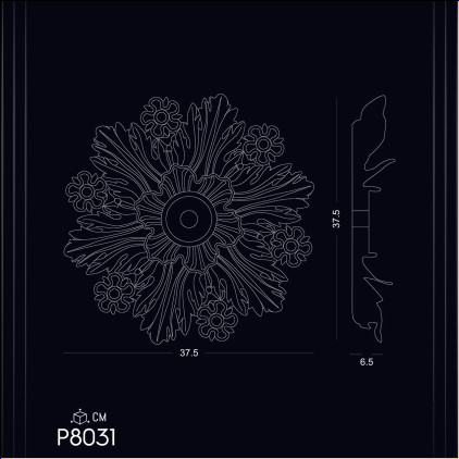 Poliuretan Decorativ P8031 - Crearea Panourilor Decorative cu Ornamente Unice P8031 - Idei de Design și Modele pentru Decorarea Interioară