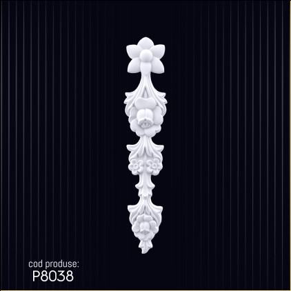 Poliuretan Ornamente P8038 - Modele de Decor SÜS pentru Adăugarea de Profunzime și Caracter Coloanelor și Spațiilor - Idei de Design și Exemple de Decorații
