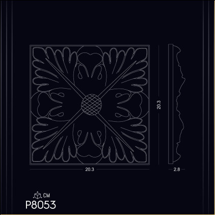 Decorative Polyurethane P8053: Durable and Flexible Material for Decorations - Design Models and Ideas for Decoration