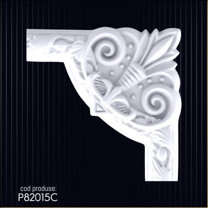 Decorativ Coltare de Brau cu Model P82015C din Poliuretan - Stil & Sofisticare