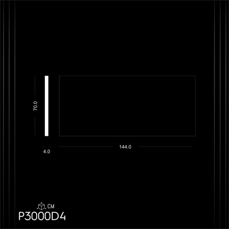P3000D4 Poliuretan Panouri Simple Modele Panou Poliuretanic Decorativ Pentru Perete 70x144 cm