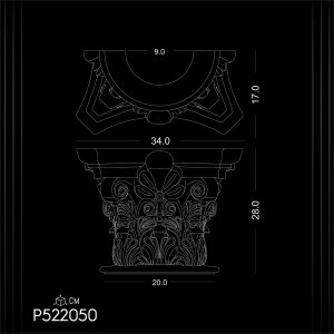 Polyurethane Column Cap P522050: Advantages of Using Polyurethane in Decorative Columns and Capitals - Design Models, Ideas, and Inspirations
