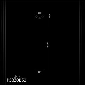 Poliuretan Col Drept P5830B50: Explorarea Designului și Utilității în Peisajistică P5830B50 Modele de Decor și Idei de Design