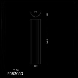 Polyurethane Fluted Columns P583050: Elegance and Versatility in Architecture Decoration Models Design and Ideas