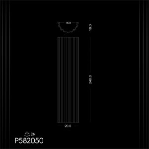 Polyurethane Fluted Columns P582050 - Greek and Roman Style Pillars and Capitals: A Tribute to Ancient Decor Design Ideas and Inspirations