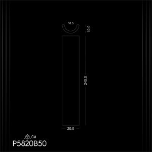 Poliuretan Coloane Drepte P5820B50: Imitație Perfectă de Lemn și Piatră pentru Decor Rapid și Ușor de Întreținut - Idei și Modele de Design