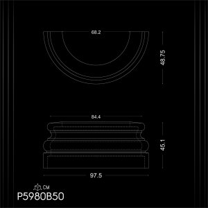 Innovative and Quality Decorative Column Base P5980B50 - Design Ideas and Models for Home Decor Products