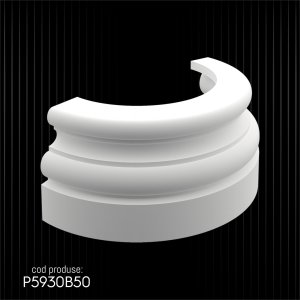Baza de Coloană din Poliuretan P5930B50 - Eleganță și Rafinament pentru Spații Sofisticate: Idei de Decor și Design în Stiluri Ideale
