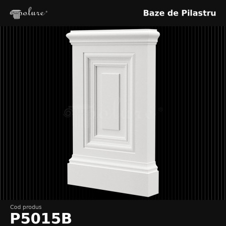 P5015B Poliuretan Baze de Pilastru Modele Bază pilastru din poliuretan 4x17x30 cm profilată