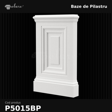 Bază Pilastru Poliuretan 4x17x30 cm Element Decorativ
