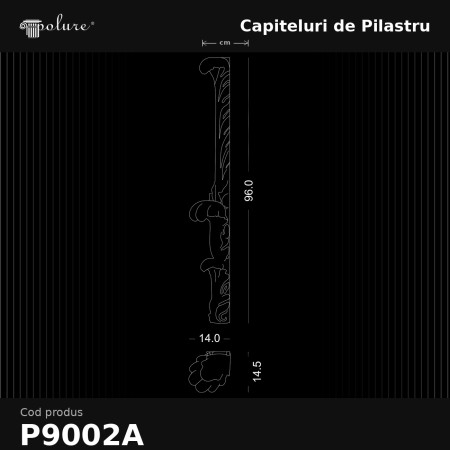 Decor interior clasic cu pilastri din poliuretan albi P5014 pe pereti, ferestre inalte si mobilier modern