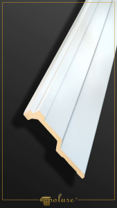 P81354 Poliuretan Cornișe Simple Modele Cornișă Netedă din Poliuretan 4x22 cm Profil Tavan
