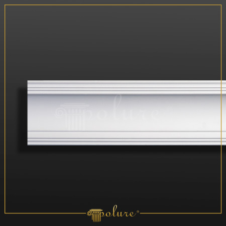 P81601 Poliuretan Cornișe Simple Modele Cornișă Netedă din Poliuretan 10x10 cm Profil Tavan