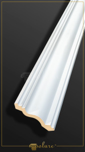 P83076 Poliuretan Cornișe Simple Modele Cornișă Netedă din Poliuretan 11x13 cm Profil Tavan
