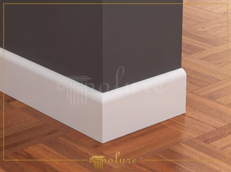 P180100 Poliuretan Plinte Modele Plintă Neteză din Poliuretan 10x2 cm Model Drept P180100