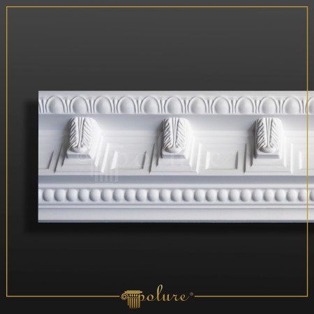 Amenajare interioară de sală de nunți cu coloane, arcuri curbate și profile decorative din poliuretan