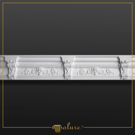 P81159A Poliuretan Cornișe cu Model Modele Cornișă Decorativă din Poliuretan cu Model Floral 12x13 cm