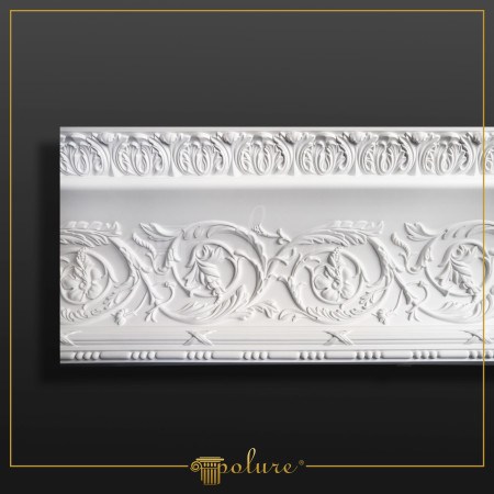 P81170 Poliuretan Cornișe cu Model Modele Cornișă Decorativă din Poliuretan cu Relief Clasic 39x32 cm