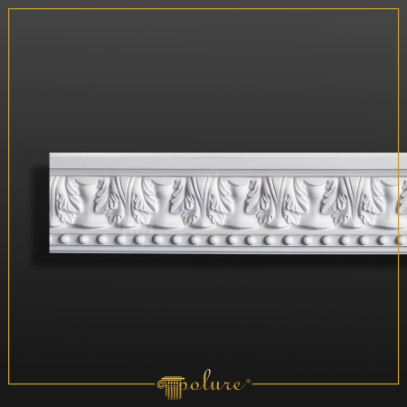 P82069 Poliuretan Cornișe cu Model Modele Cornișă Decorativă din Poliuretan 3x11 cm cu Model
