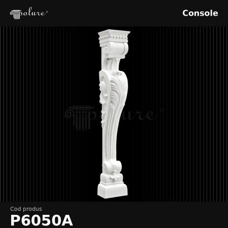 P6050A Poliuretan Console Modele Consolă Decorativă din Poliuretan P6050A 16x16x101 cm