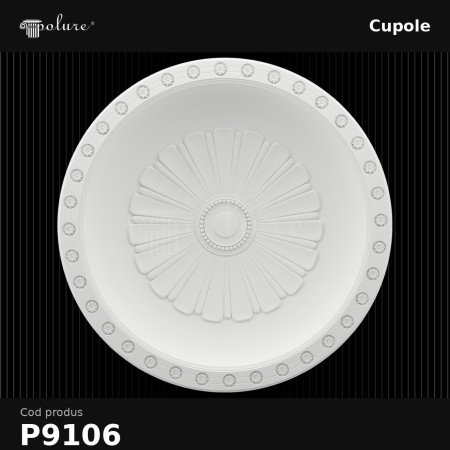 Cupolă din Poliuretan pentru Tavan 135x23 cm Model Clasic