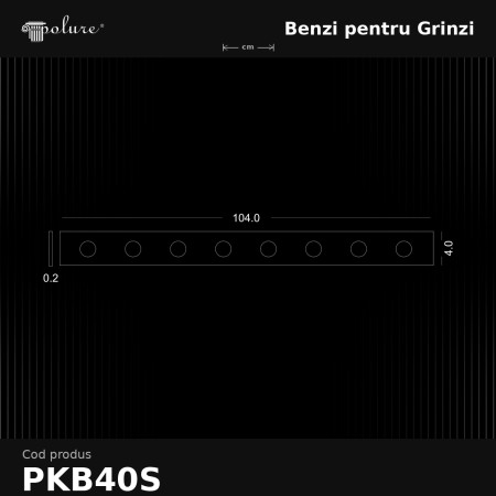 Bandă din Cauciuc pentru îmbinare Grinzi și Bușteni 4 cm