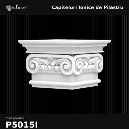 Capitel ionic pentru pilastru 21x21x15 cm Nespecificat.