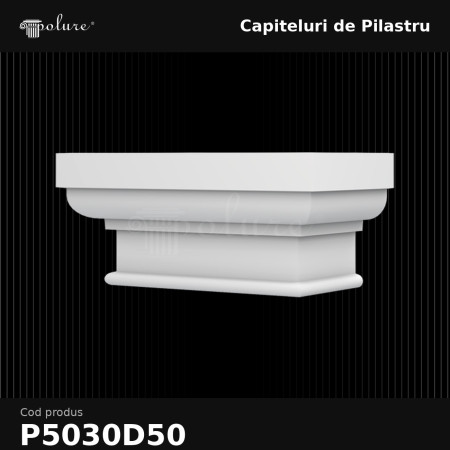 Capitel de pilastru 21x42x19 cm, produs decorativ din poliuretan