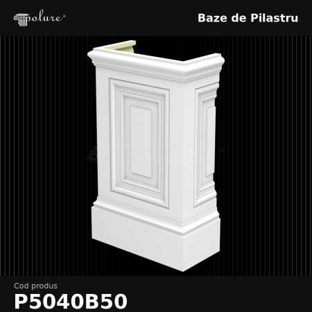 Baza de pilastru 23x45x75 cm, produs decorativ din poliuretan