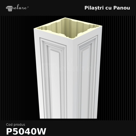 Pilastru decorativ, produs din poliuretan 40x40x240 cm