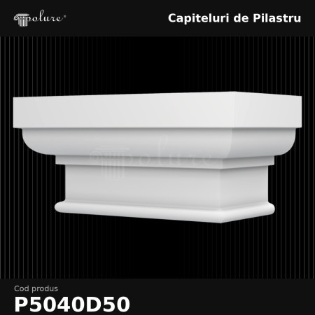 Capitel pentru pilastru, produs decorativ din poliuretan 28x56x26 cm
