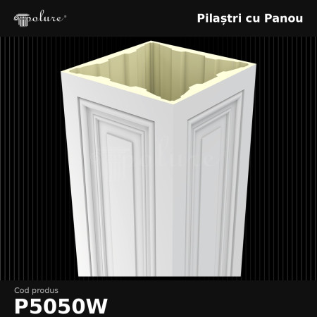 Pilastru decorativ din poliuretan 50x50x240 cm