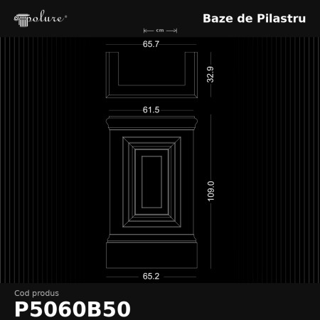 D5060B50 Pilaster Sütun Alt Kaide
